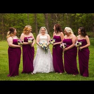 Sangria Davids Bridal Bridesmaid Dress
